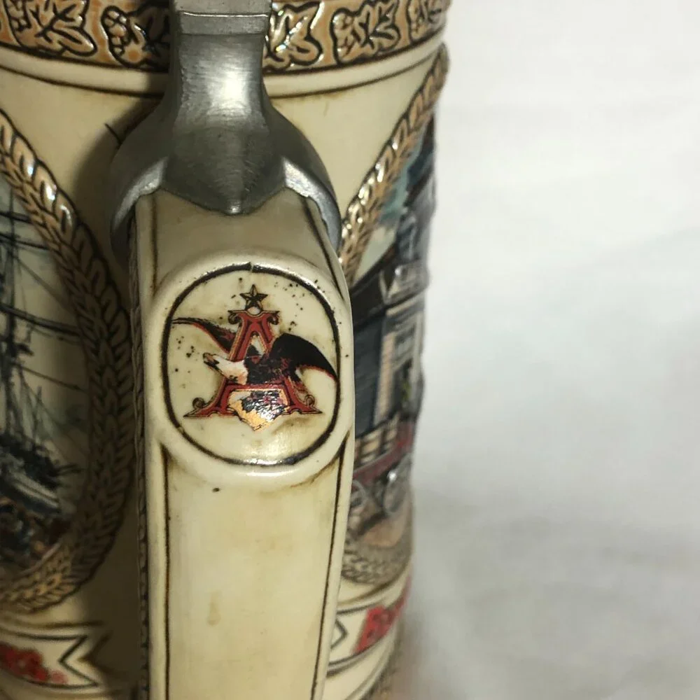 Budweiser Lidded Beer Stein Vintage Limited Edition 